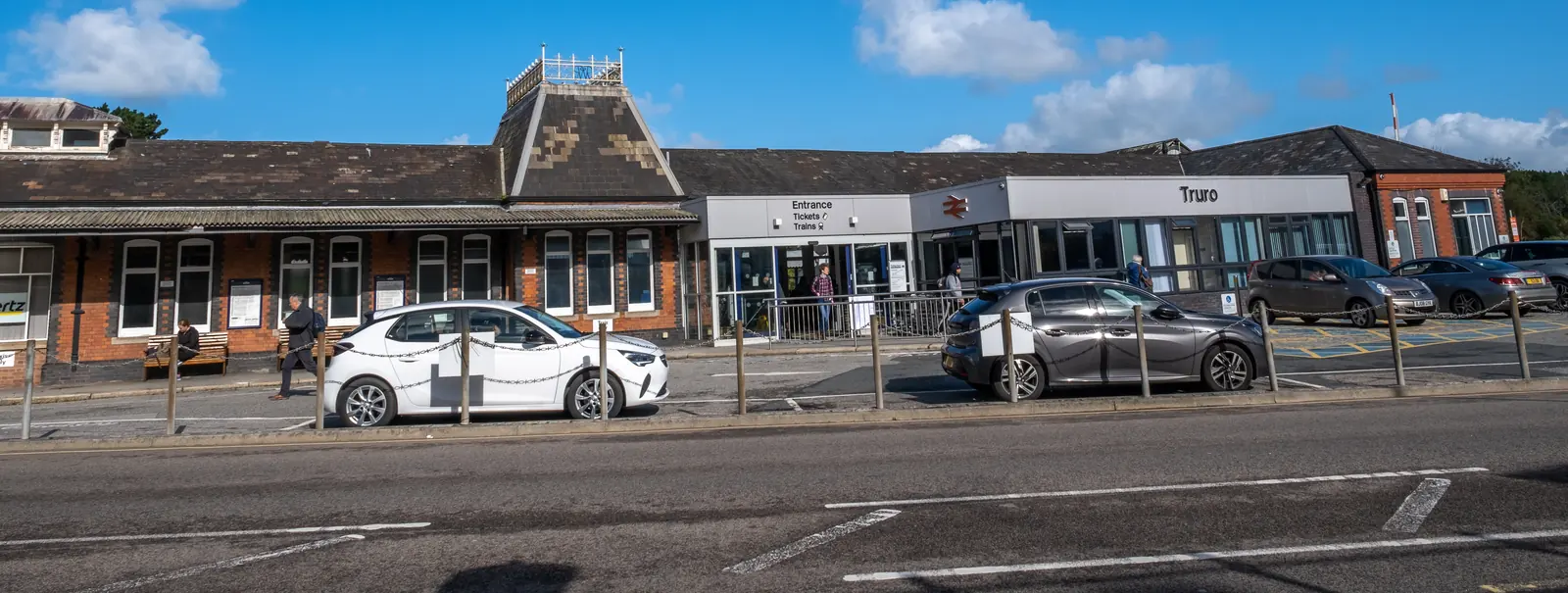 Truro railway station, a short distance from the Richmond Hill billboards